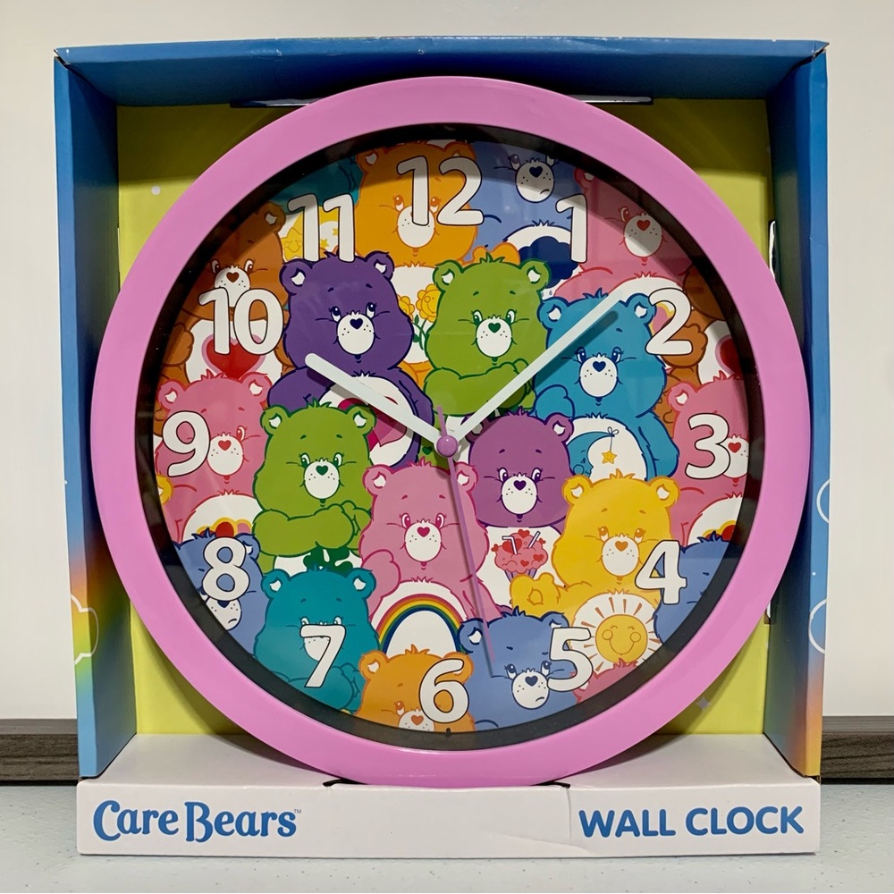Care Bears Analog Wall Clock-New in Box